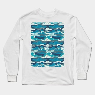 Blue Cloud Long Sleeve T-Shirt